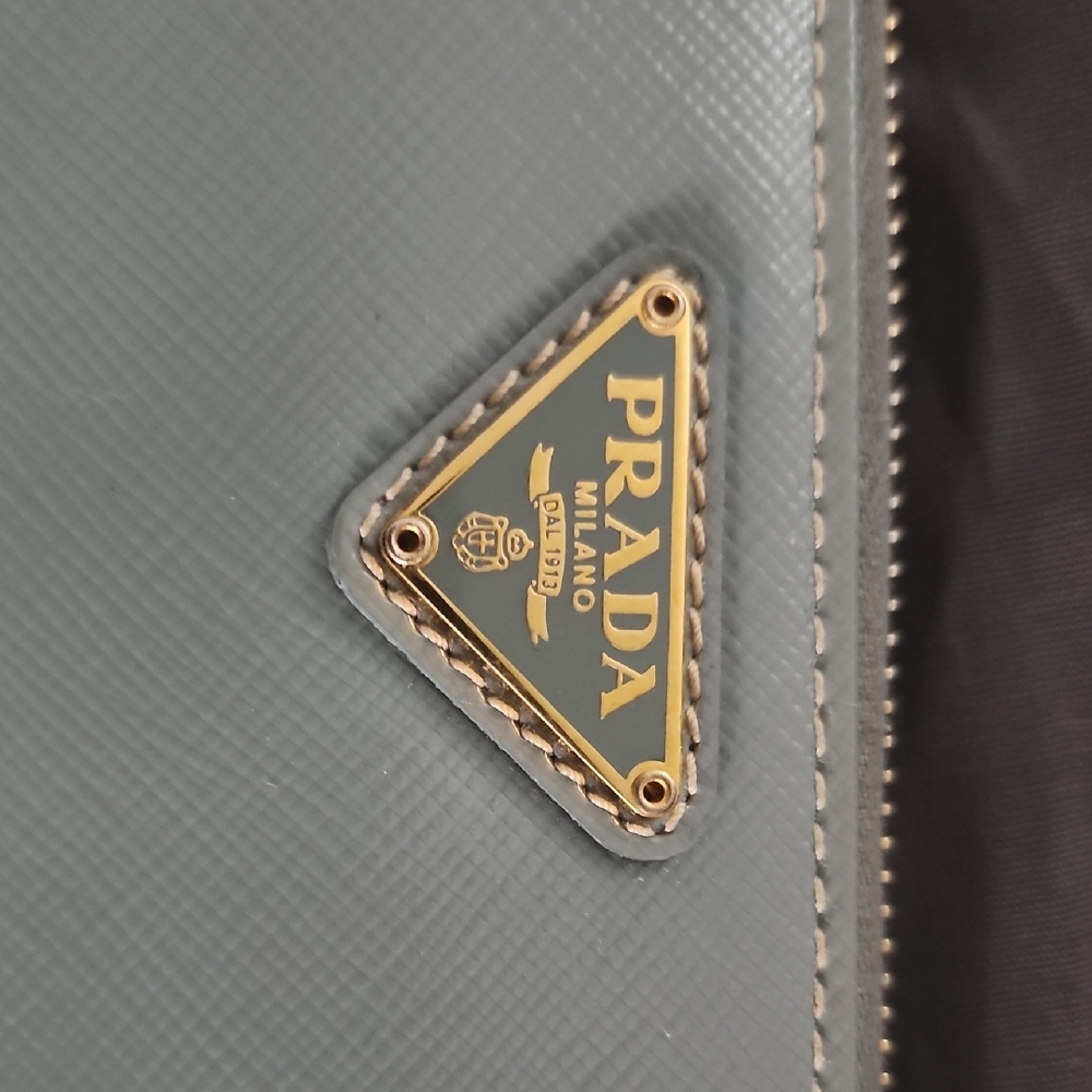 Prada **AUTHENTIC  Sky Blue Leather Wallet - Picture 8 of 10